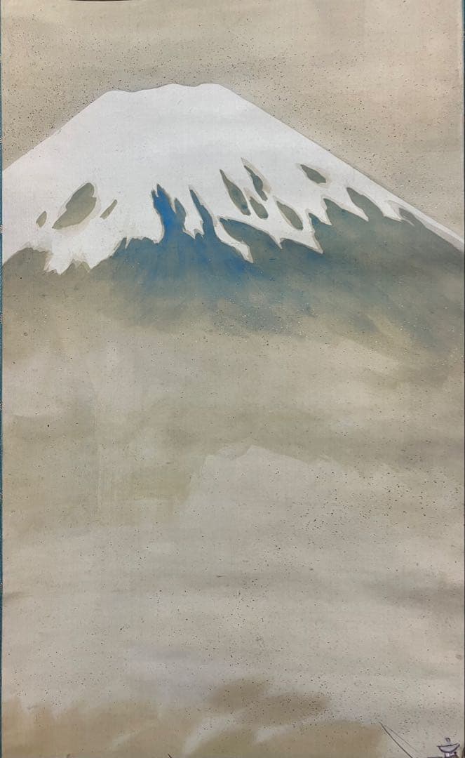 小山栄達【武者 図】絹本 掛軸 共箱