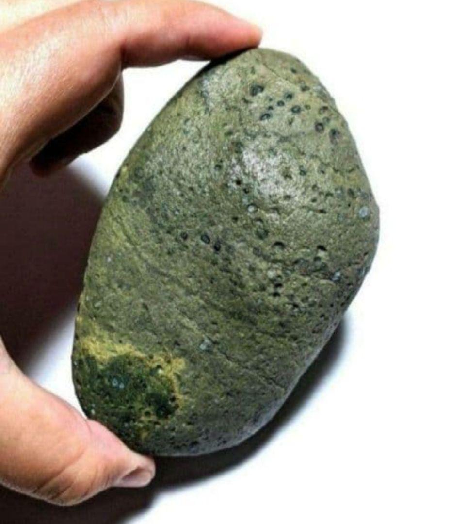 青森県産 今別町産 袰月産 舎利母石 原石 奇石 安山岩 子持ち石 一点物 D