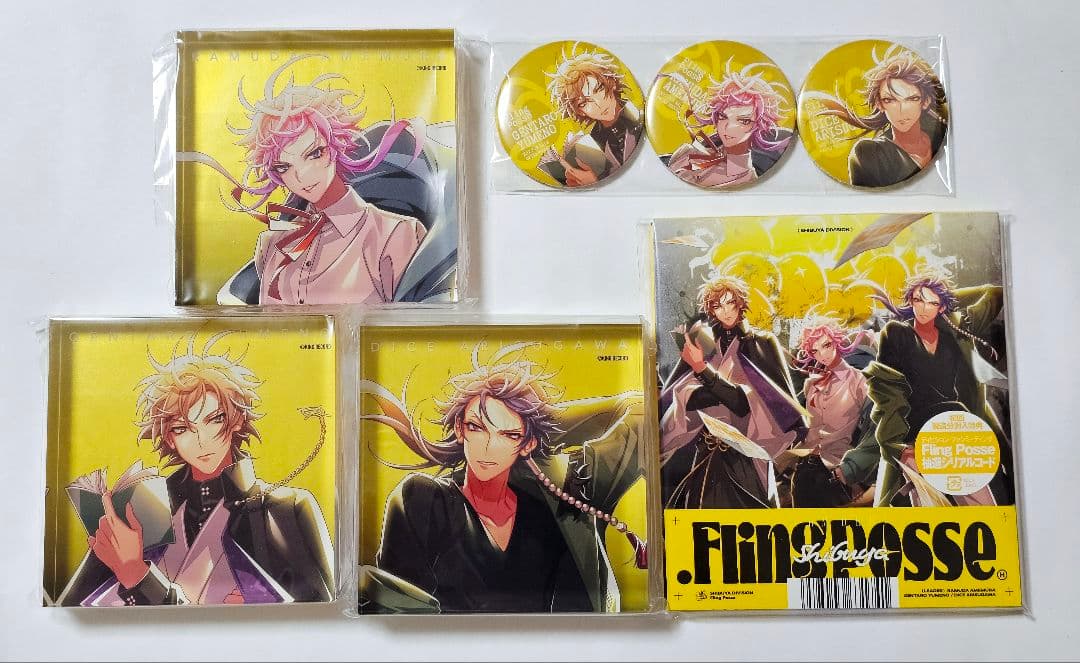 アクリルブロック　缶バッジ　シブヤ　飴村乱数　夢野幻太郎　有栖川帝統　CD