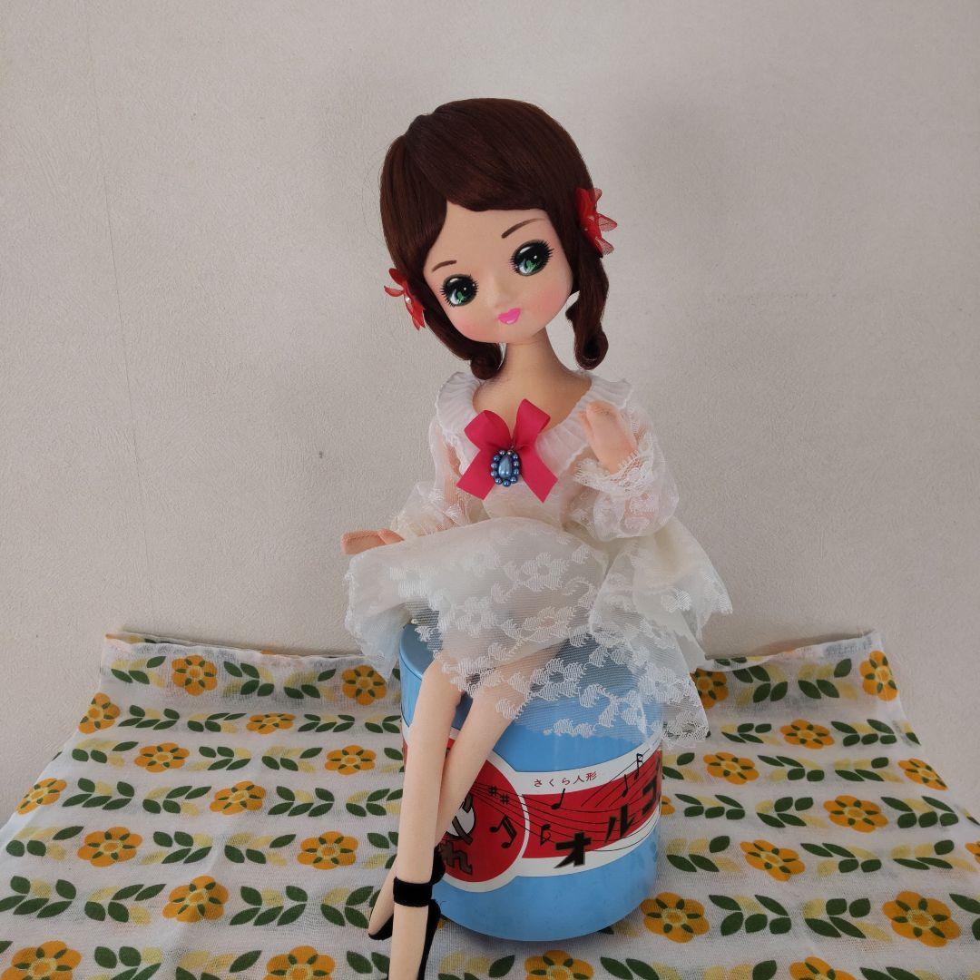 【昭和レトロ】さくら人形 ヴィンテージ オルゴール付き