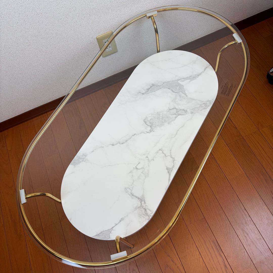 送料無料 Francfranc レガート コーヒーテーブル L 大理石