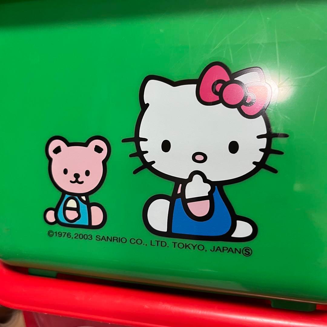 希少】ハローキティ おもちゃ箱 収納BOX 2003年 平成レトロ 当時物