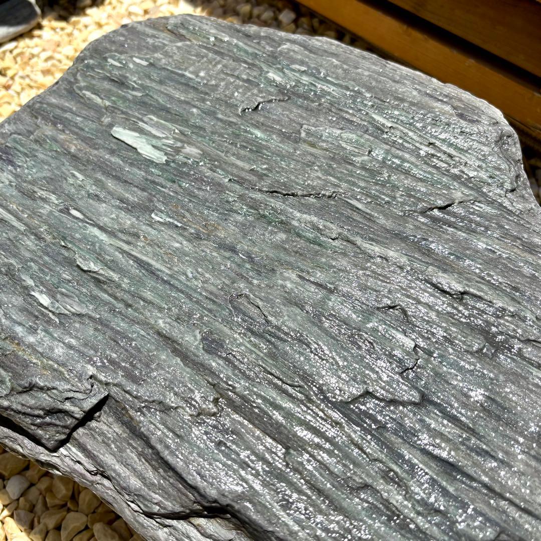 結晶片岩 庭石 青石 阿波石 三波石 沓脱 枯山水 造園 オブジェ