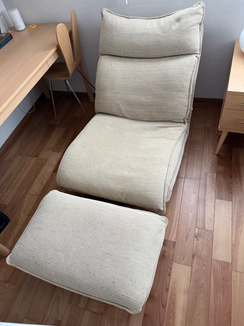 無印　ハイバックリクライニングソファ　オットマン付き　1シーター ハイバックリクライニングソファ・本体・1シーター | 無印良品