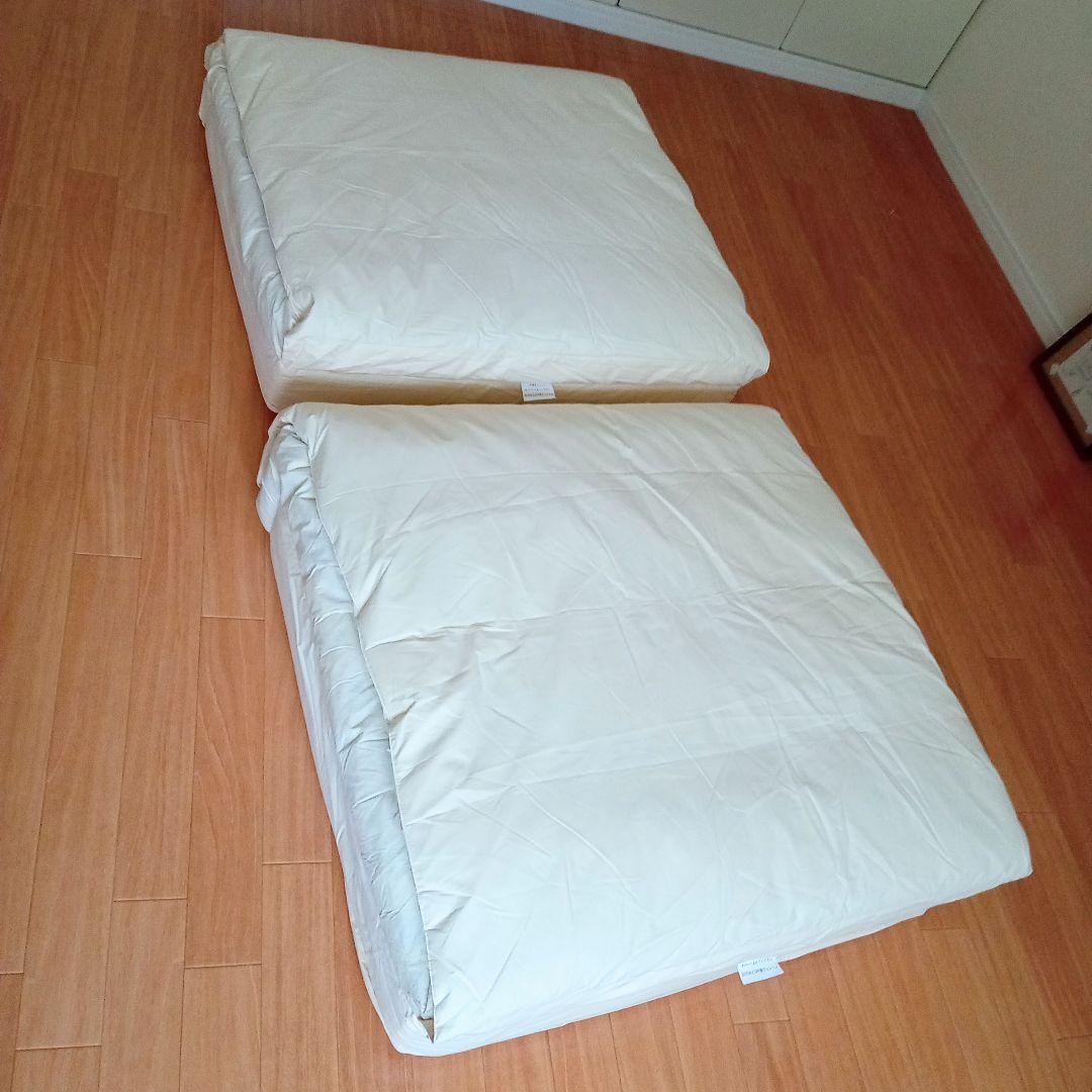 【無印良品】　ソファ　２．５シーター　ダウンフェザーポケットコイルクッション