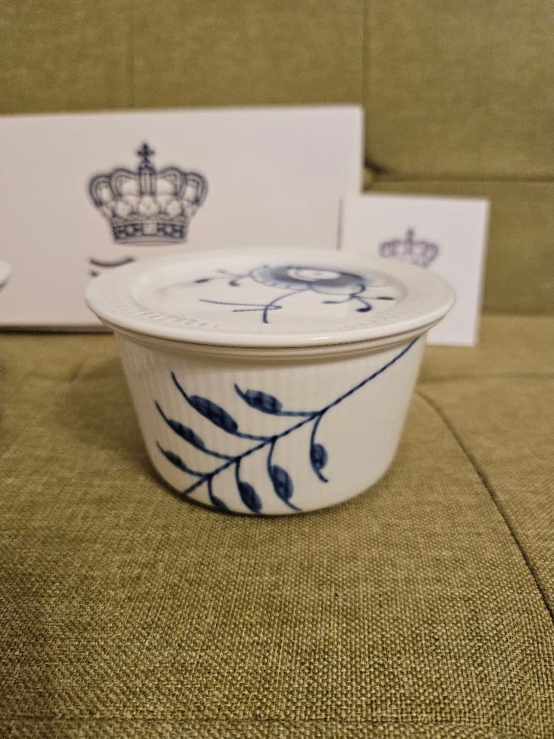 ロイヤルコペンハーゲン ブルーフルーテッド メガ 蓋付 オーブンウェアS