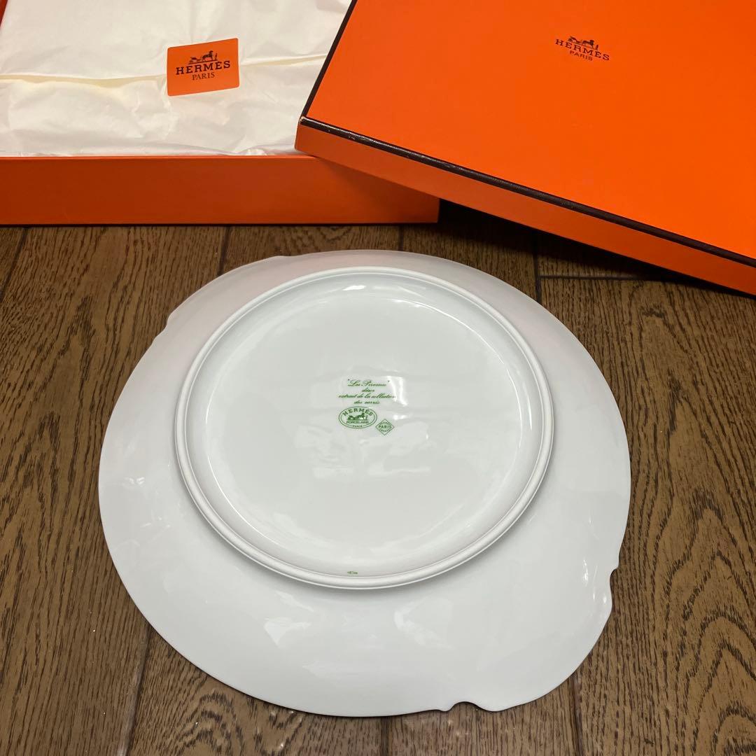 エルメス　耳付きプレート　未使用保管レア品‼️「ピヴォワンヌ」柄