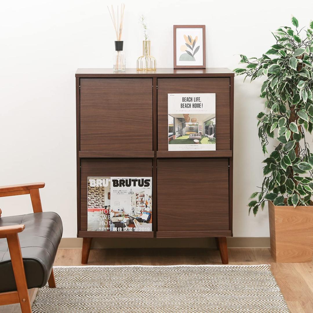 モダン 多機能 ディスプレイラック 見せる収納