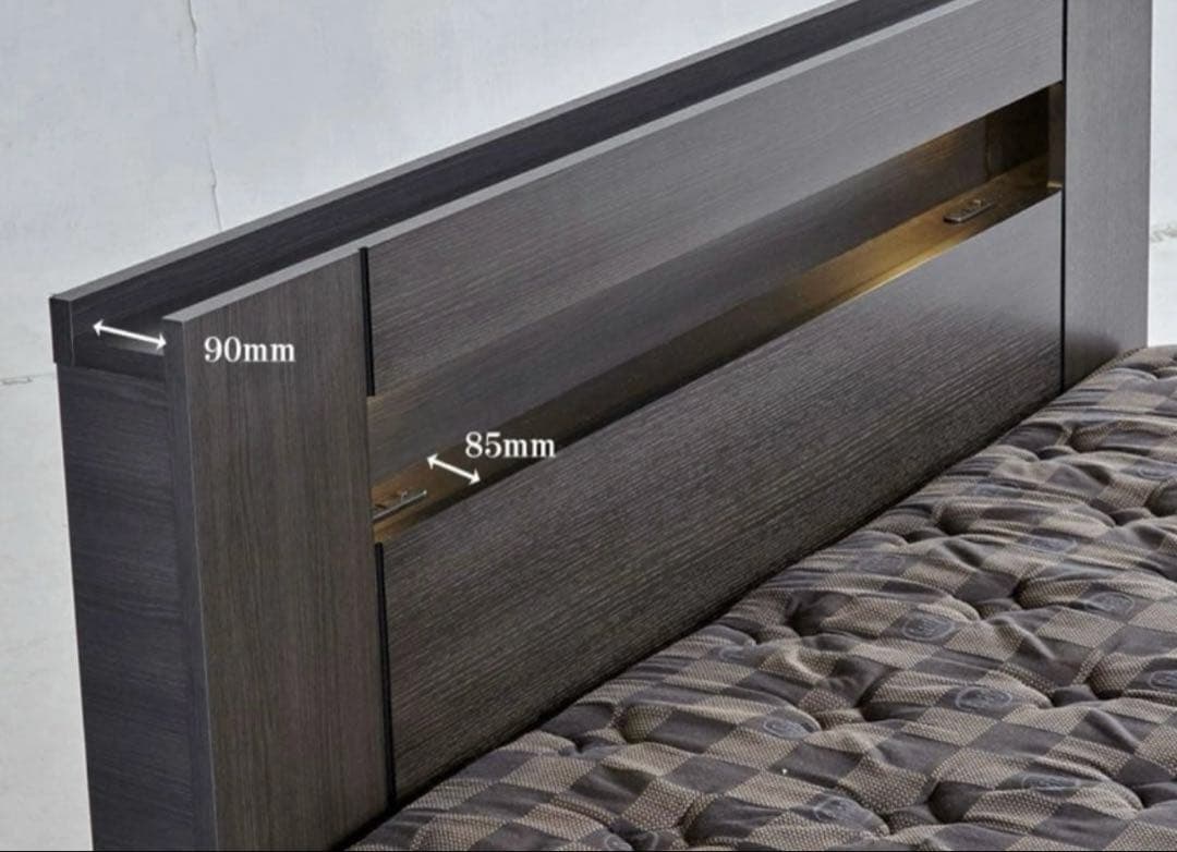 【送料無料】【定価→半額以下】Serta シングルベッドフレーム 引き出し付き