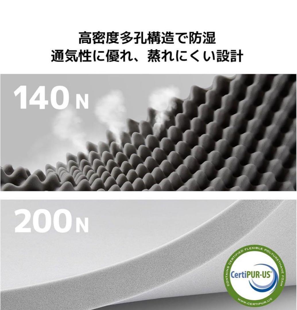 マットレス ダブル 折りたたみマットレス 厚さ10cm 二層構造 高反発 硬め