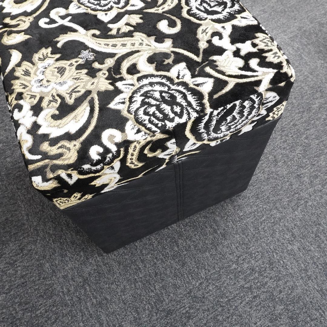 【新品・一品物】金華山柄 スツール 木製 木工 トラック　腰掛