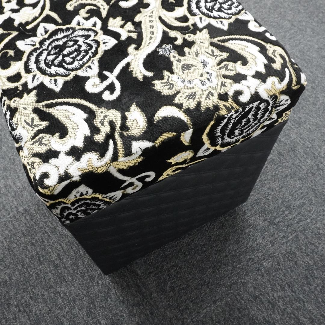 【新品・一品物】金華山柄 スツール 木製 木工 トラック　腰掛