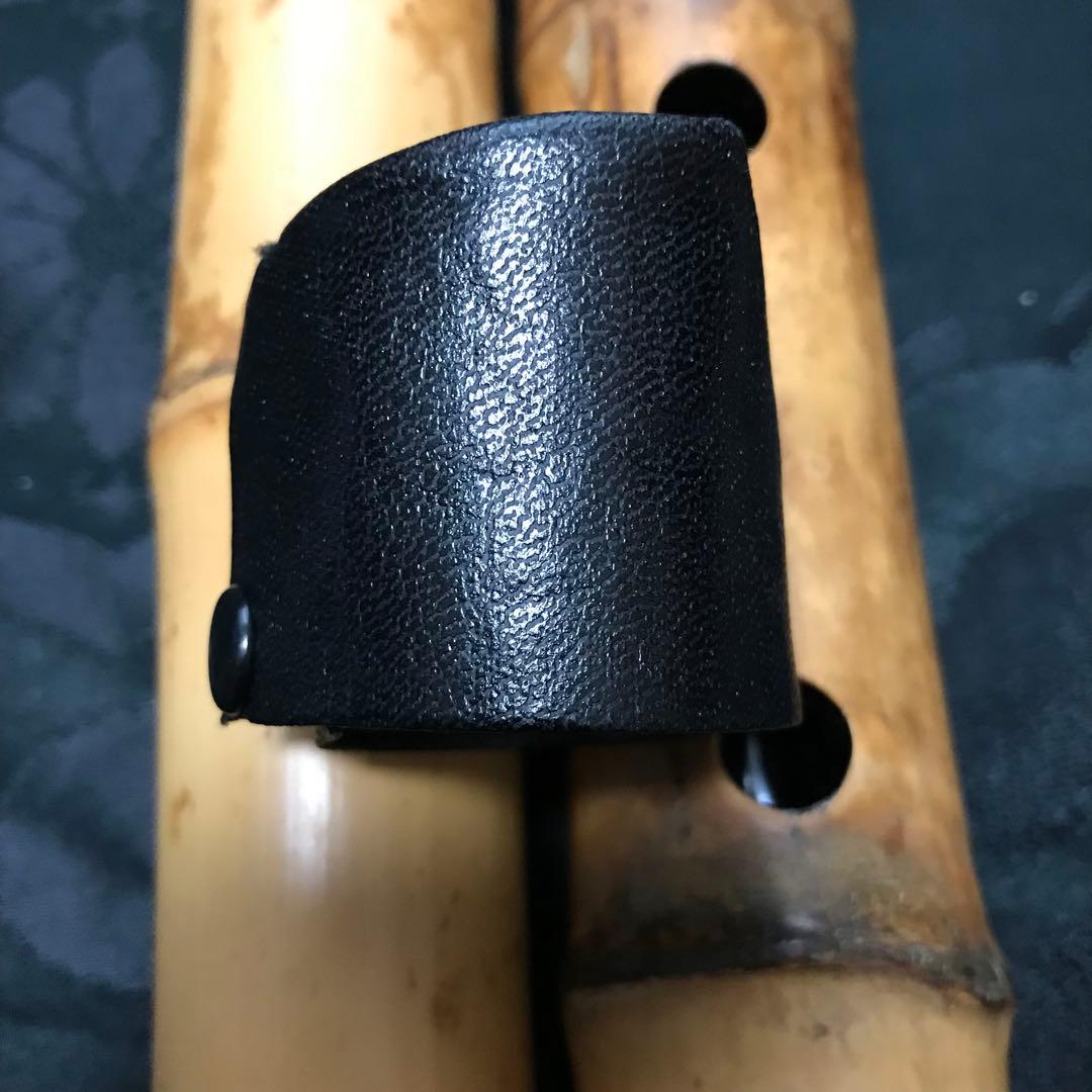 尺八 琴古流 在銘 中継ぎ緩み無し 二尺管 中継ぎ籐巻き銀三線 【音出し確認済】