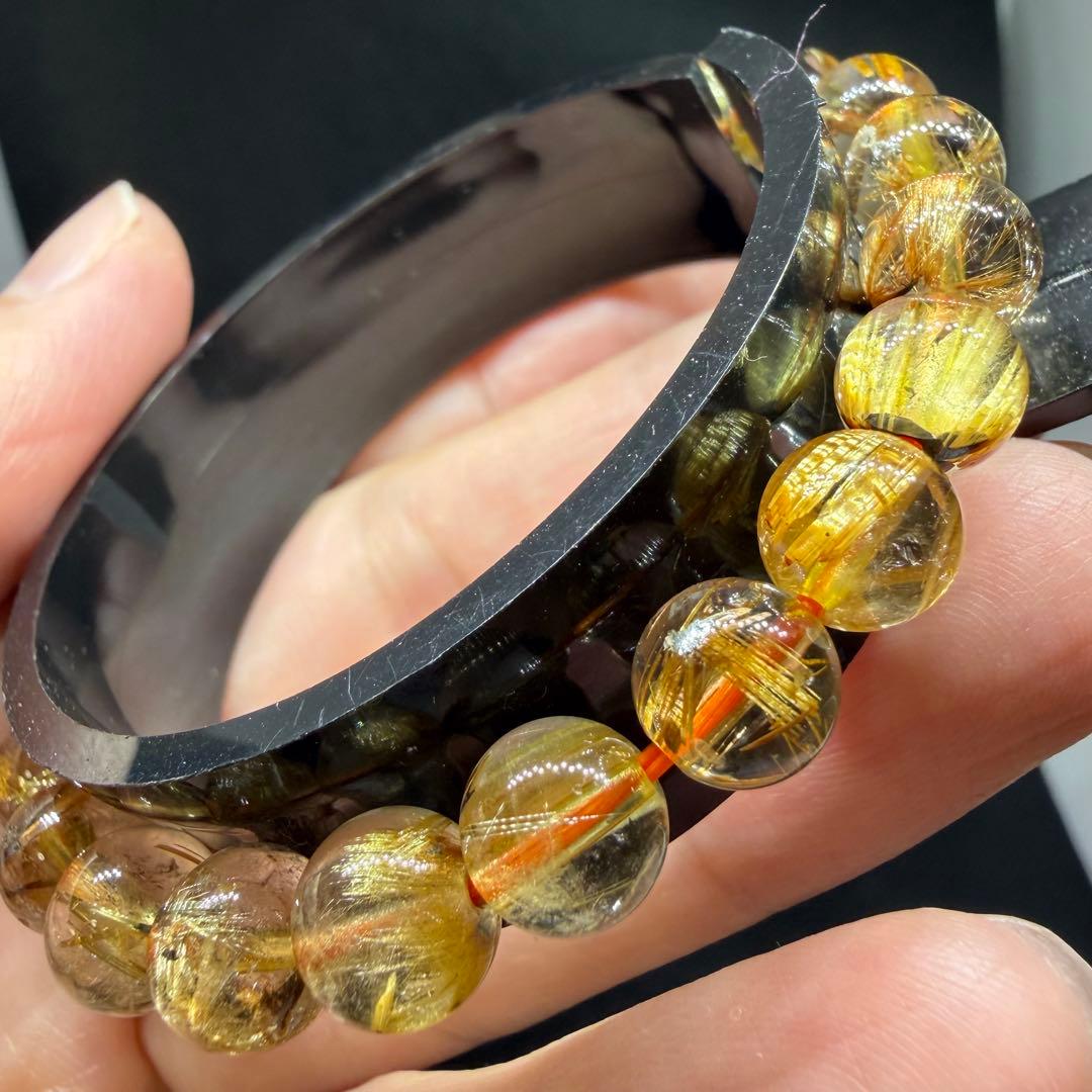 ■ハイクオリティ ゴールド タイチン ルチル クォーツ 102■