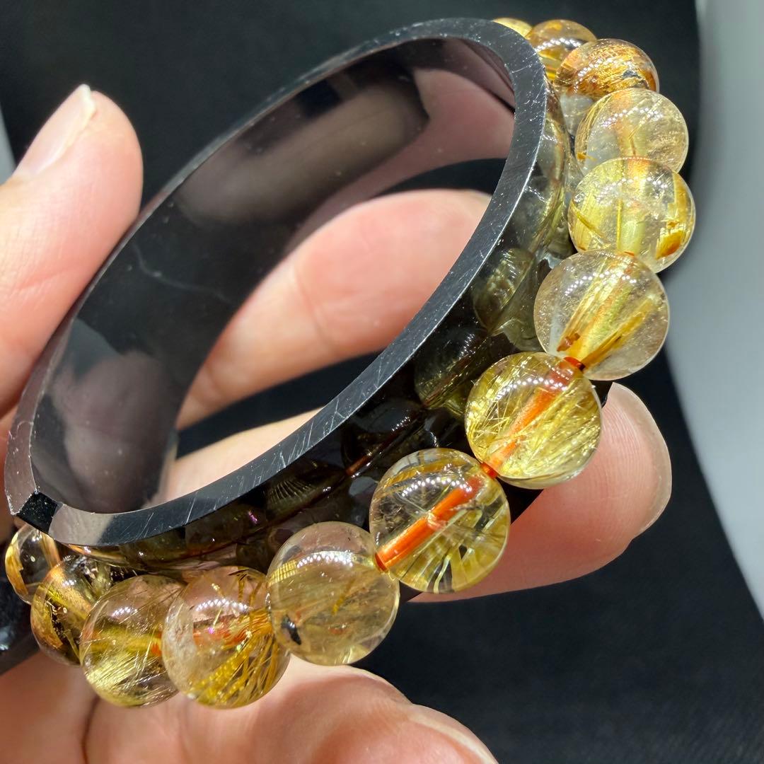 ■ハイクオリティ ゴールド タイチン ルチル クォーツ 102■