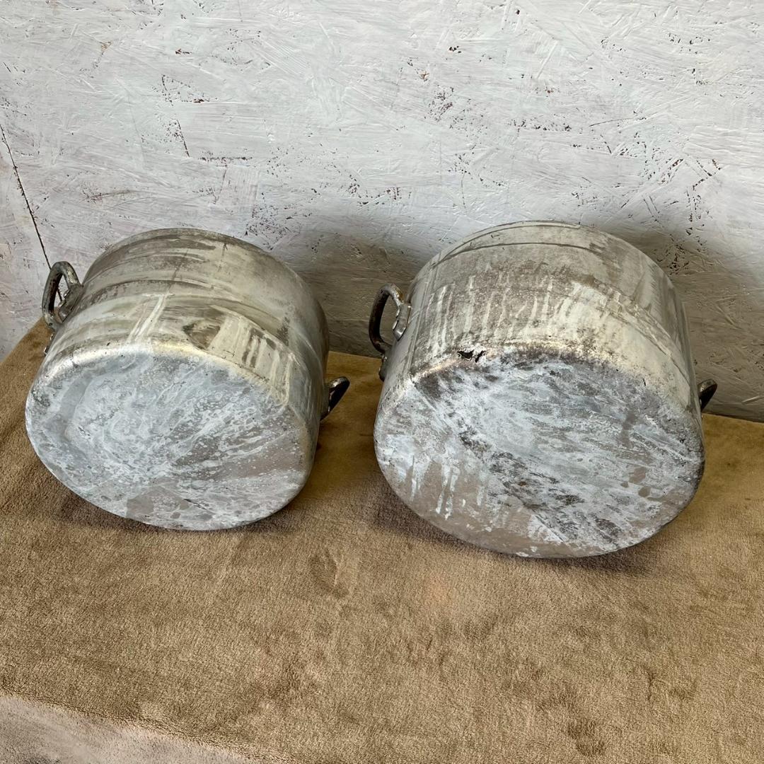 アルミ製 寸胴鍋 蓋なし 2個セット 30cm 33cm 調理鍋 Y1352