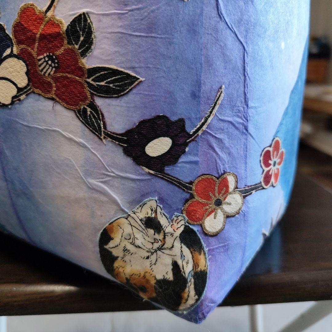 花柄刺繍入りかごバッグ