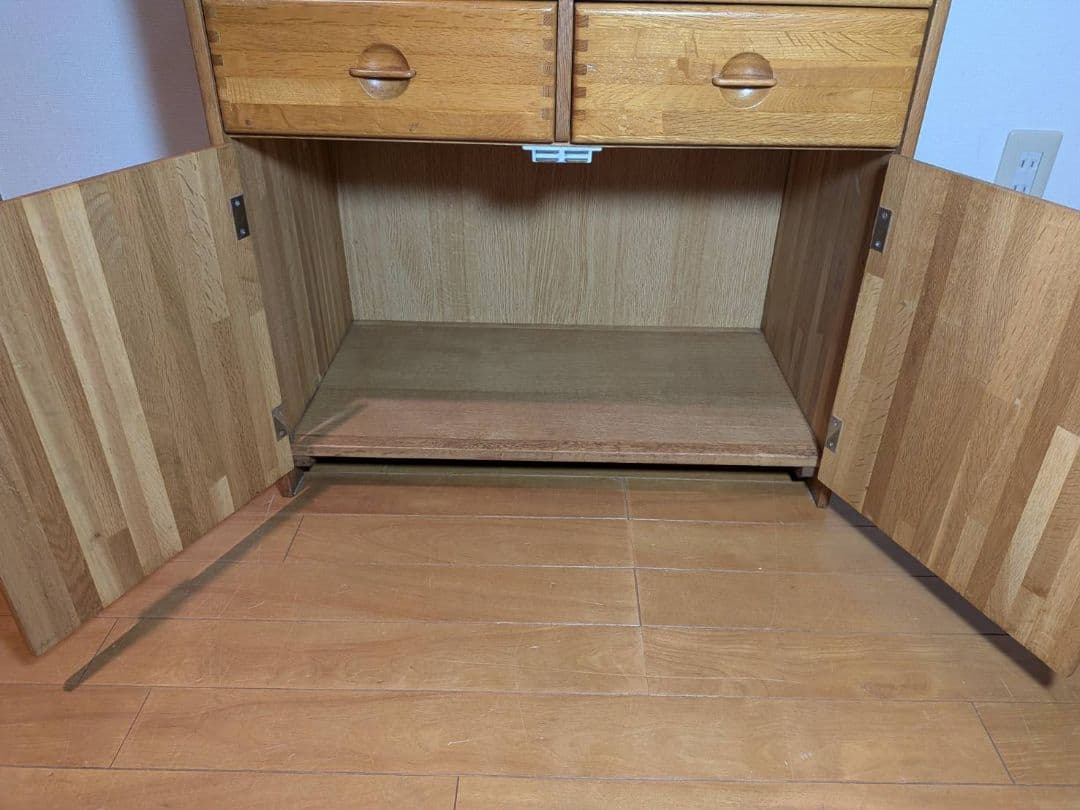 《送料込》ナジコ 80年代 ヴィンテージキャビネット 木製棚 北欧レトロ家具