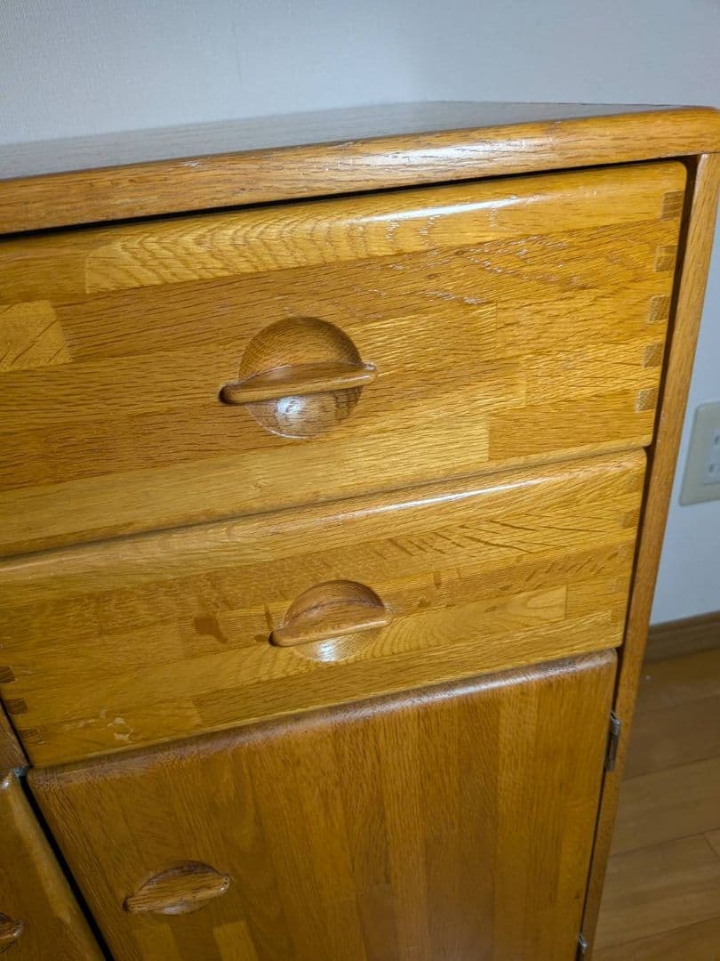 《送料込》ナジコ 80年代 ヴィンテージキャビネット 木製棚 北欧レトロ家具