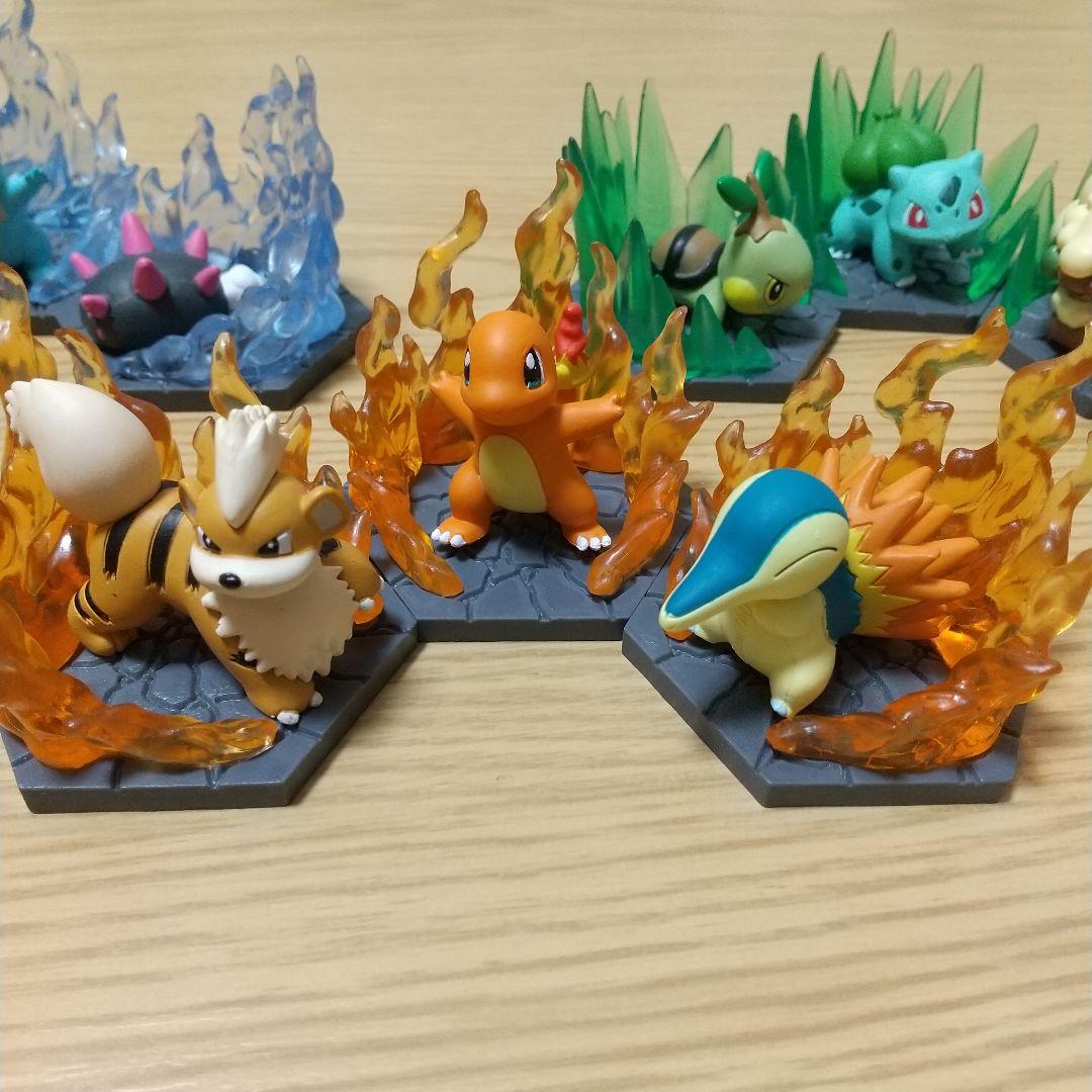 ポケットモンスター ジオラマコレクト でんき&みず ほのお&くさ