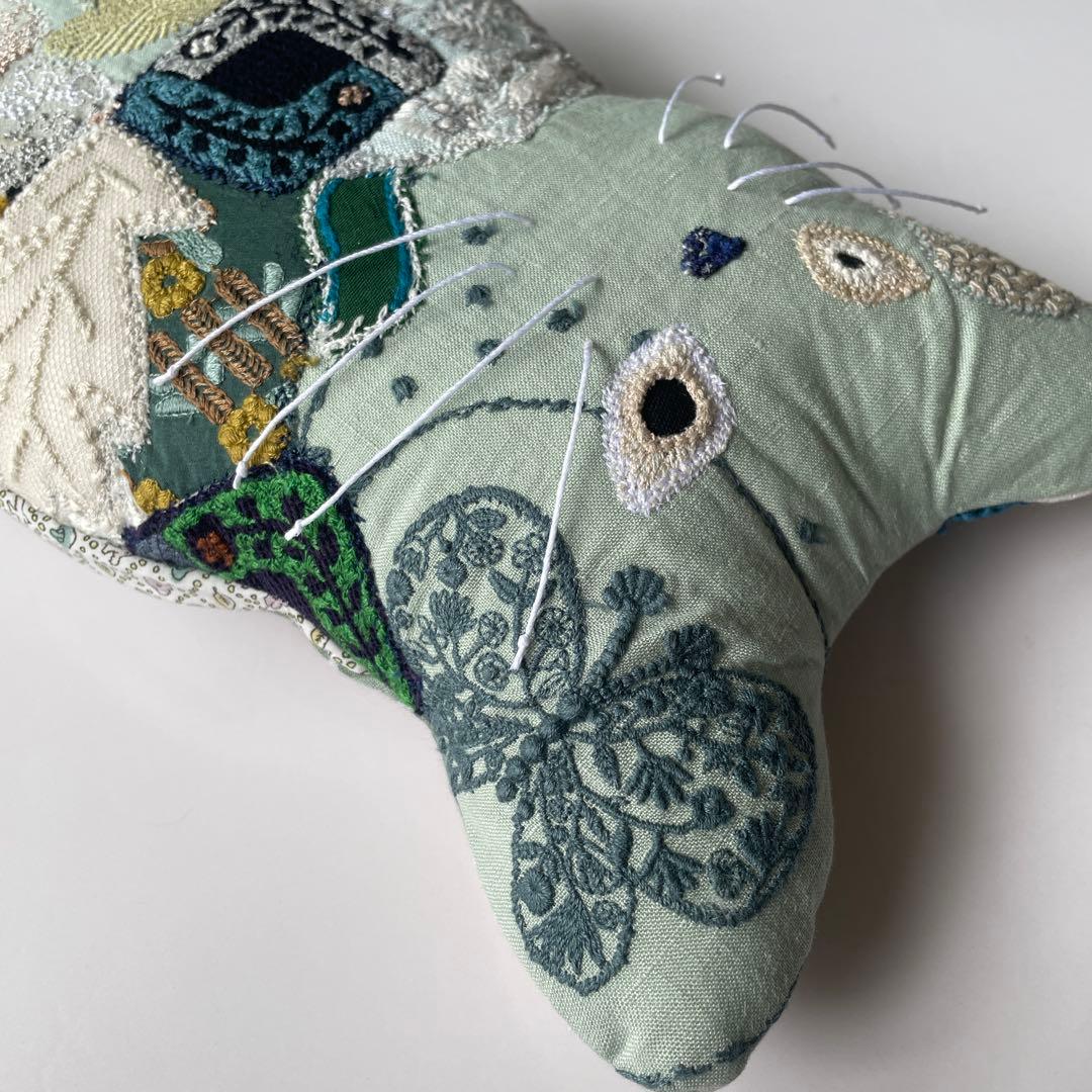 ミナペルホネン ハンドメイド オッドアイ ⭐猫 (*ΦωΦ) coda b8