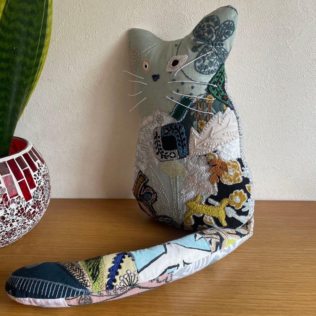 ミナペルホネン ハンドメイド オッドアイ ⭐猫 (*ΦωΦ) coda b8