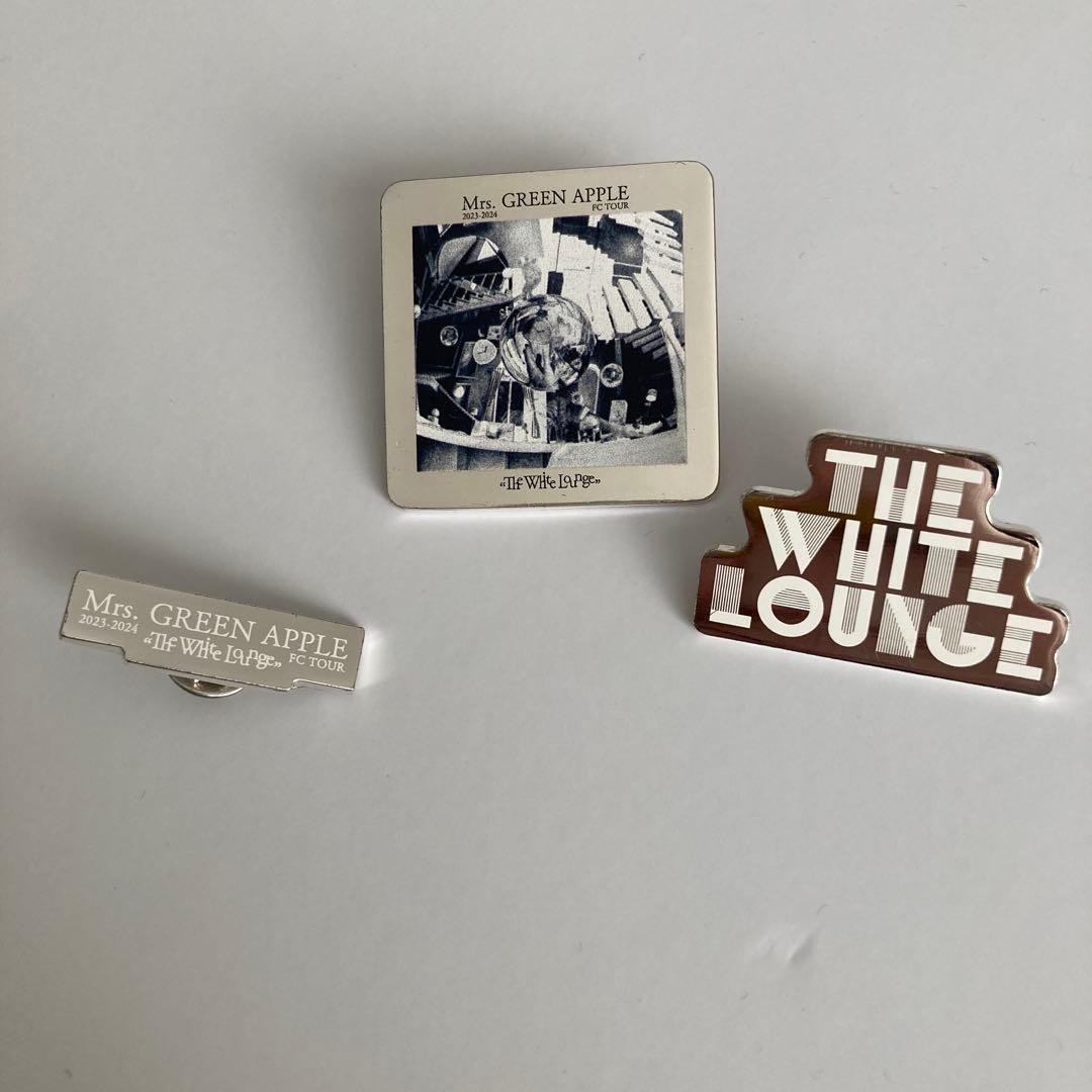 Mrs.GREEN APPLE The White Lounge ピンバッジ3個 - メルカリ