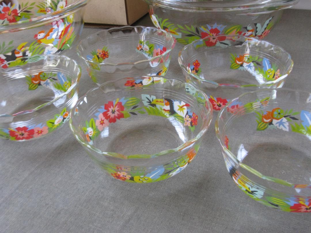 【Lanikai】☆　PYREX　トロピカル柄　昭和レトロ　超レア　☆