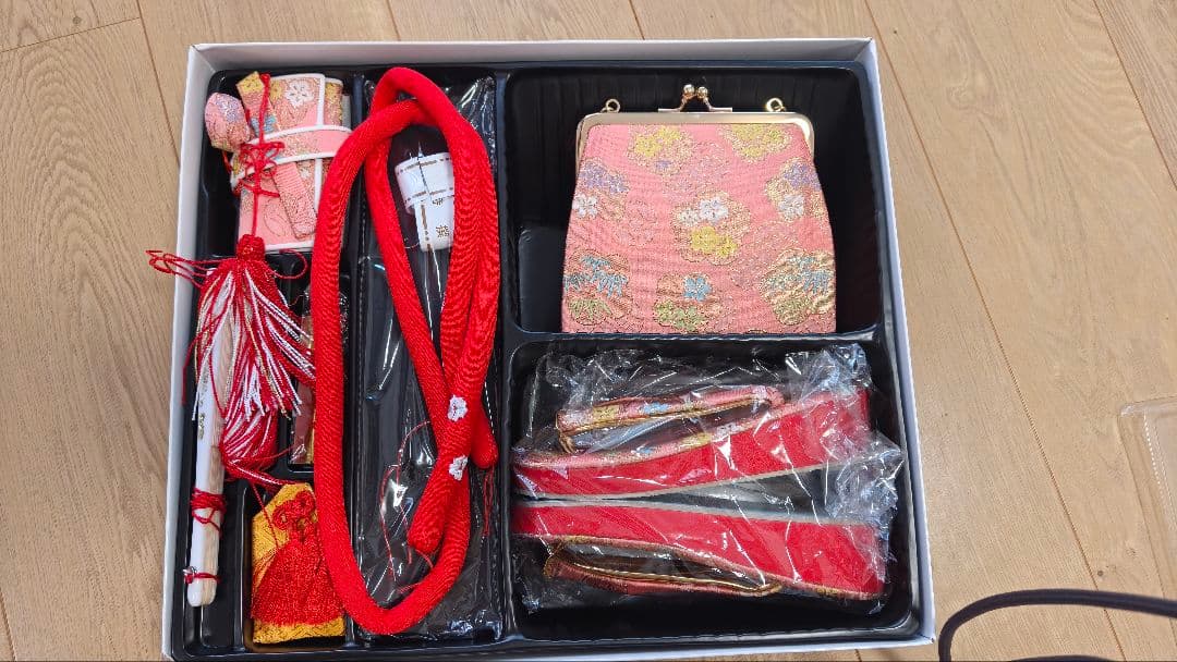 七五三　フルセット　和傘　髪飾りつき