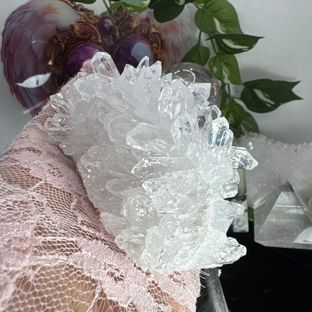 高品質♡水晶クラスター♡透明感♡No.1733