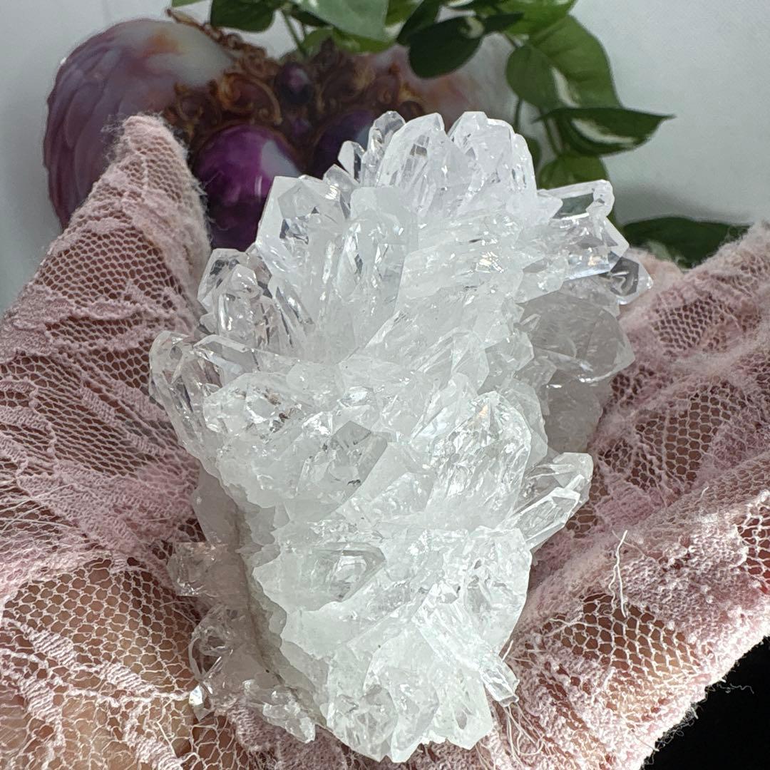 高品質♡水晶クラスター♡透明感♡No.1733