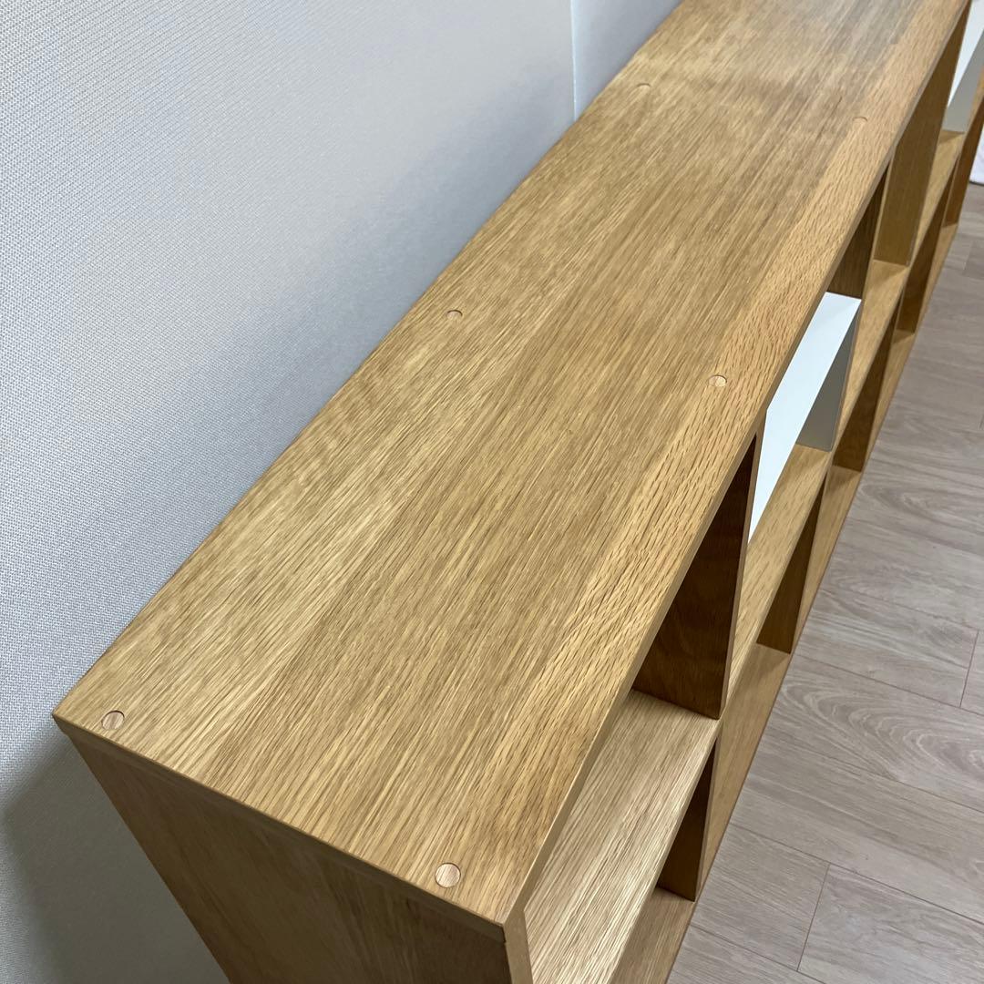 スタッキングシェルフセット・５段×２列・オーク材