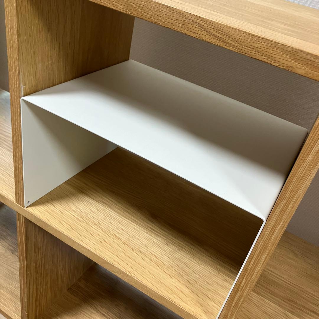 スタッキングシェルフセット・５段×２列・オーク材