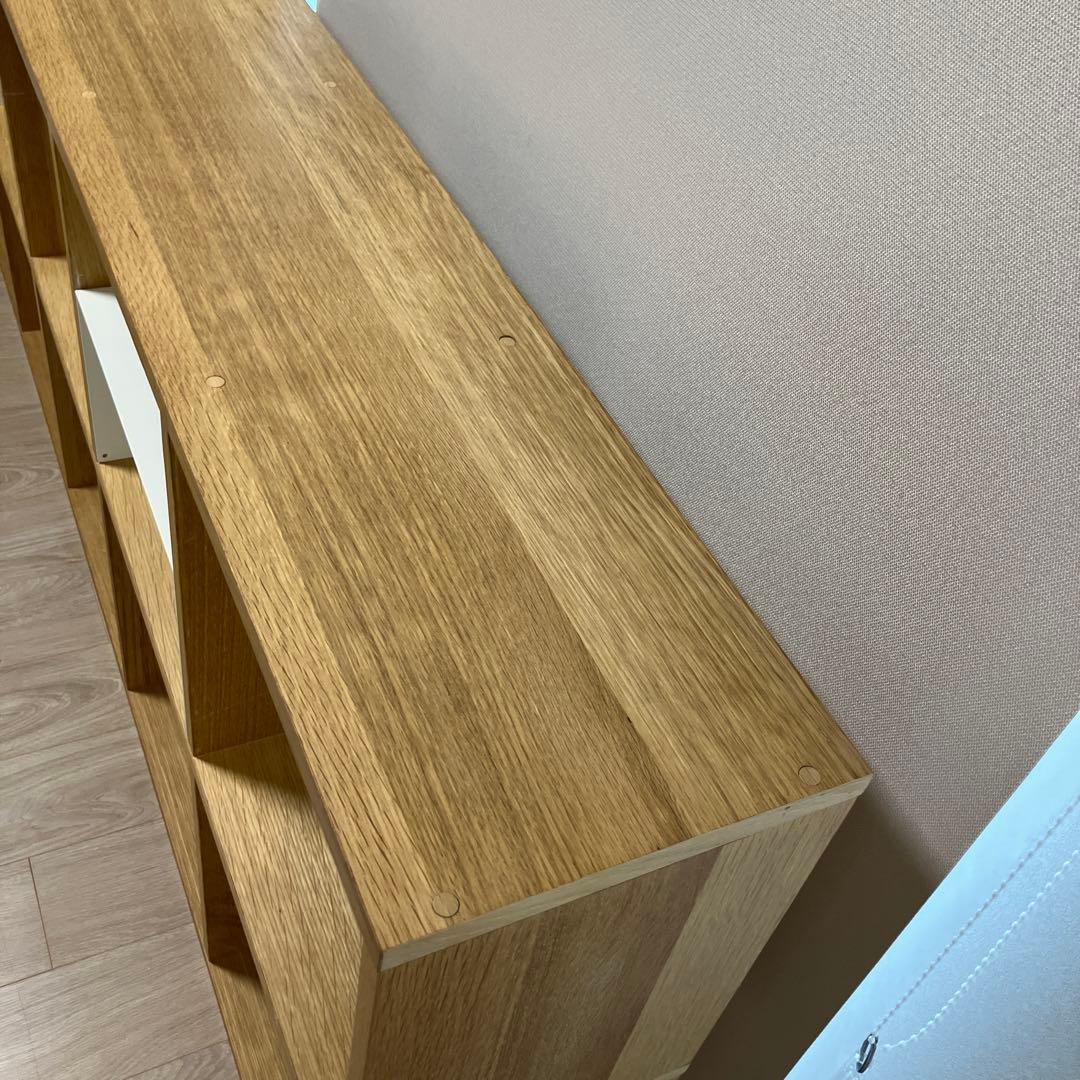 スタッキングシェルフセット・５段×２列・オーク材