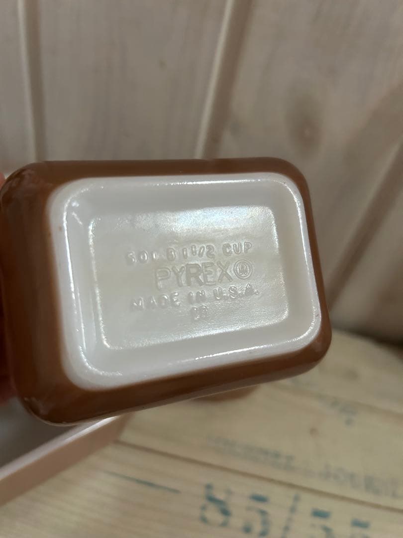 10/14まで！オールドパイレックス　PYREX リフ　ブラウン　4点セット