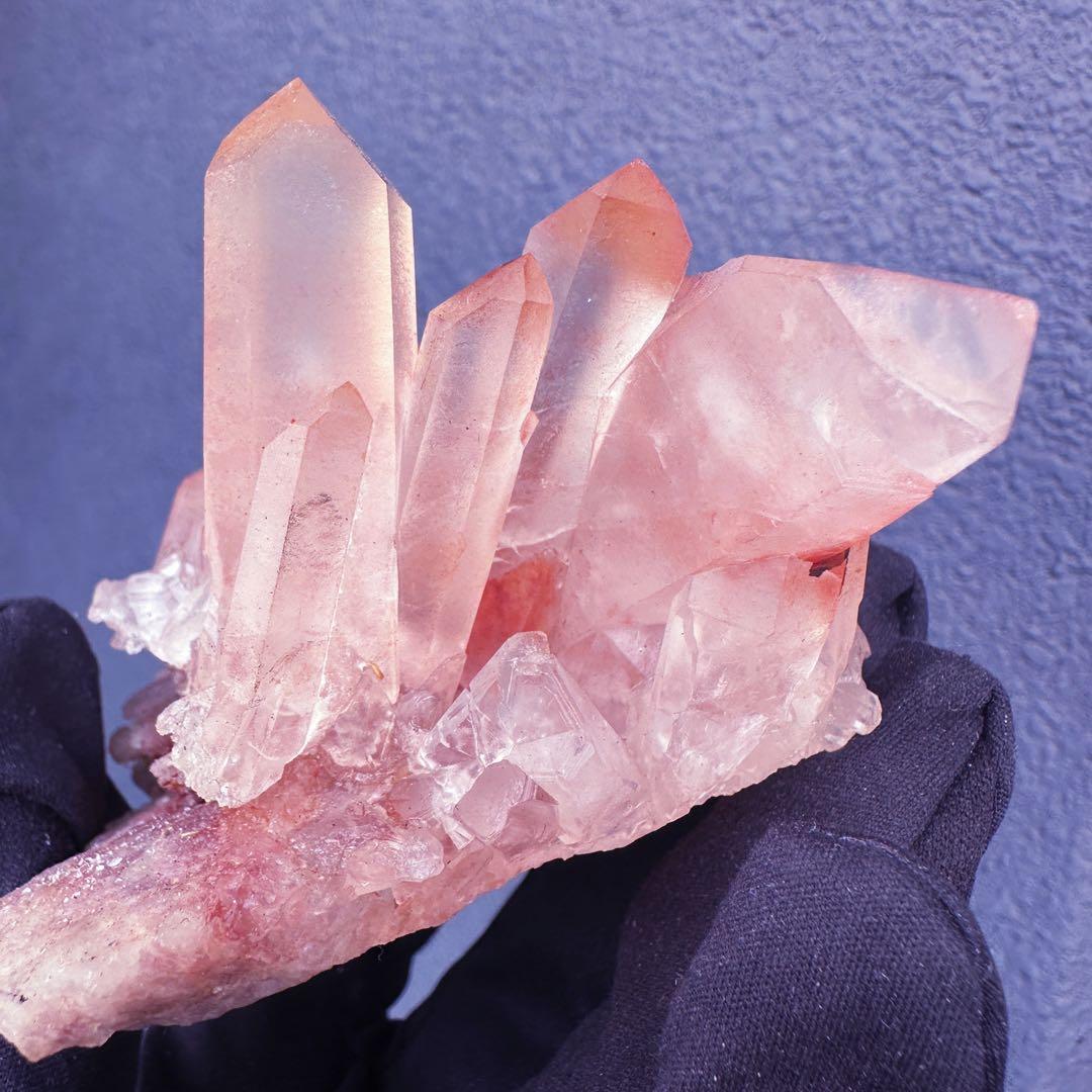 爆レア❗️浄化❗️超綺麗♡超強いパワー ピンク ヒマラヤ クラスター天然石A1466