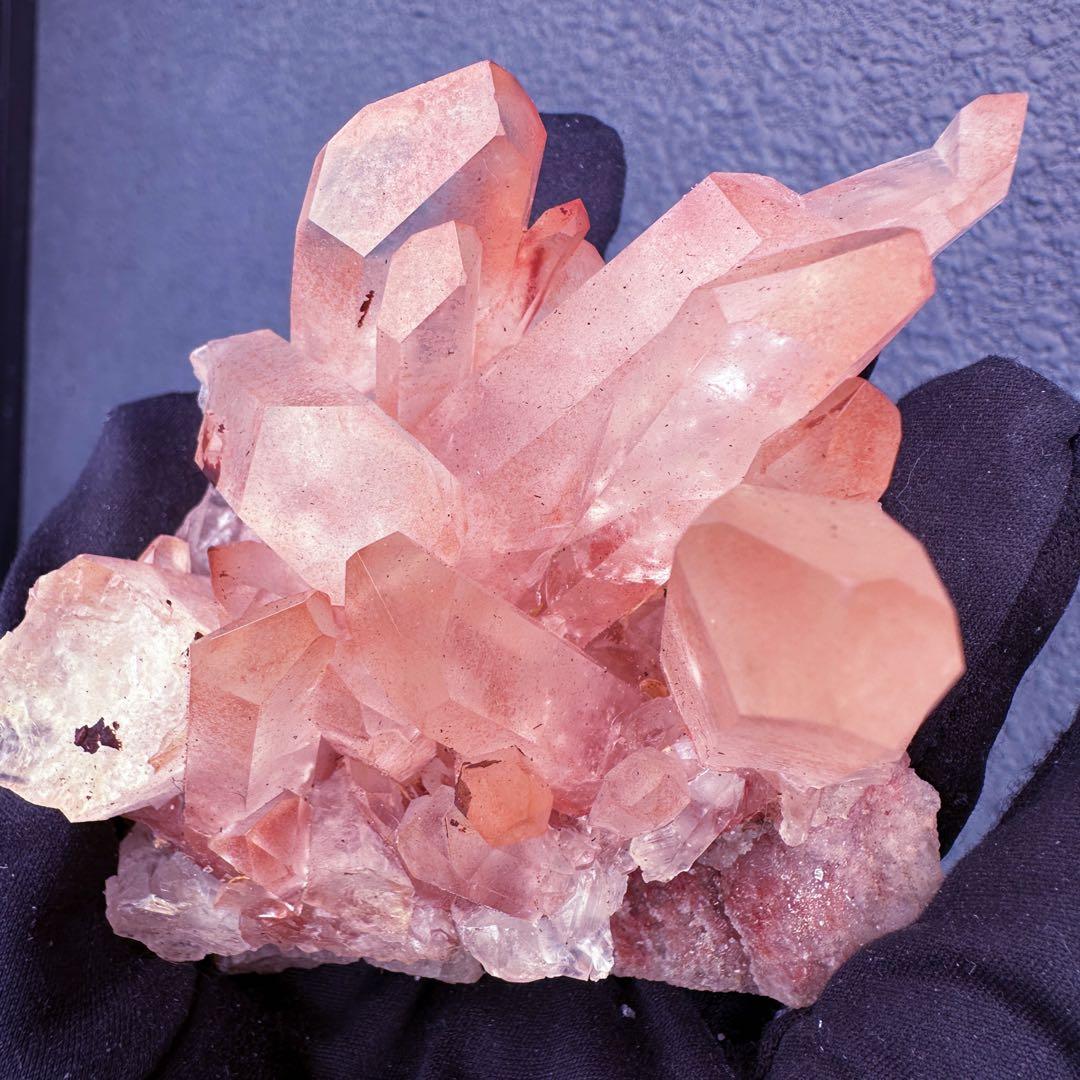 爆レア❗️浄化❗️超綺麗♡超強いパワー ピンク ヒマラヤ クラスター天然石A1466