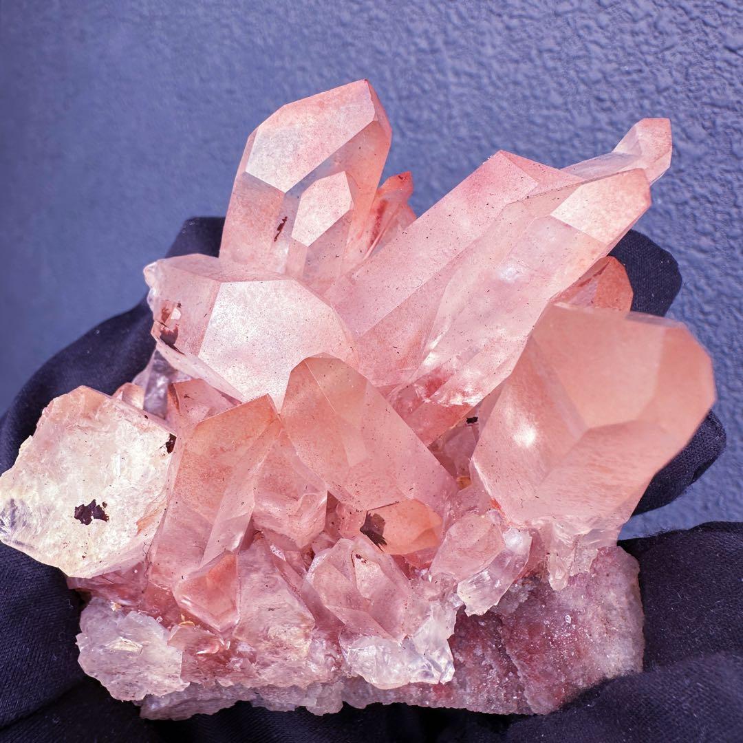 爆レア❗️浄化❗️超綺麗♡超強いパワー ピンク ヒマラヤ クラスター天然石A1466