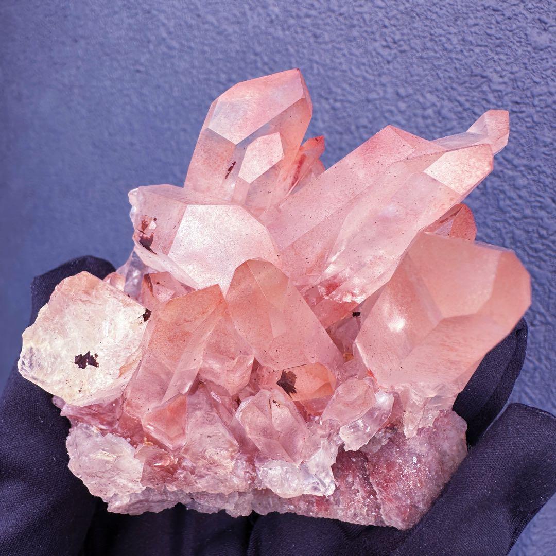 爆レア❗️浄化❗️超綺麗♡超強いパワー ピンク ヒマラヤ クラスター天然石A1466