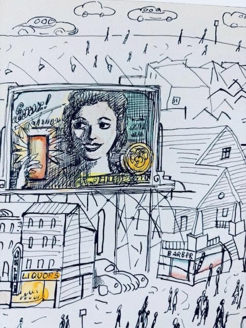 ソール スタインバーグ アートポスター 1949-1954 Steinberg - メルカリ