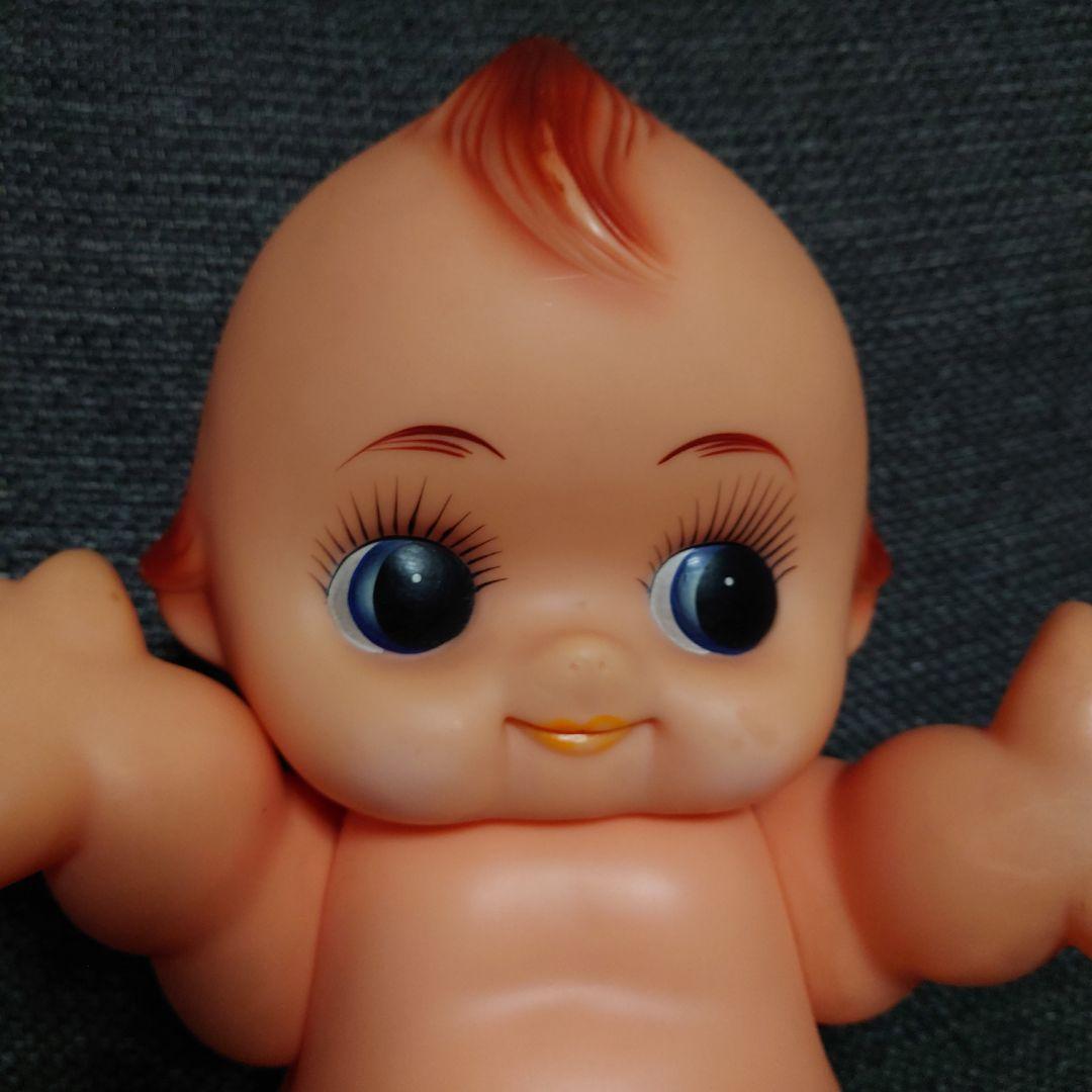 昭和レトロ大きな可愛いキューピー人形ソフビ45cm日本製フィギュア