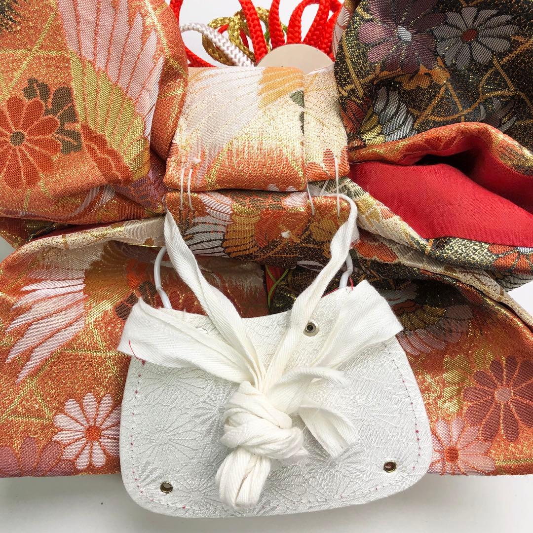 子供着物 子供帯 作り帯 バック 丸くげ付 セット 七五三 3歳 CO-8124