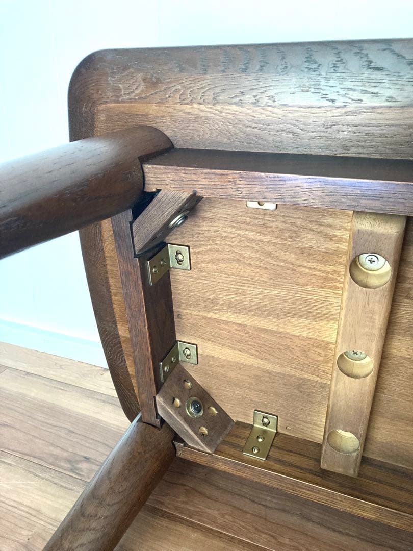 【メンテ済】上質なローテーブル　IDC大塚家具　ナラ材