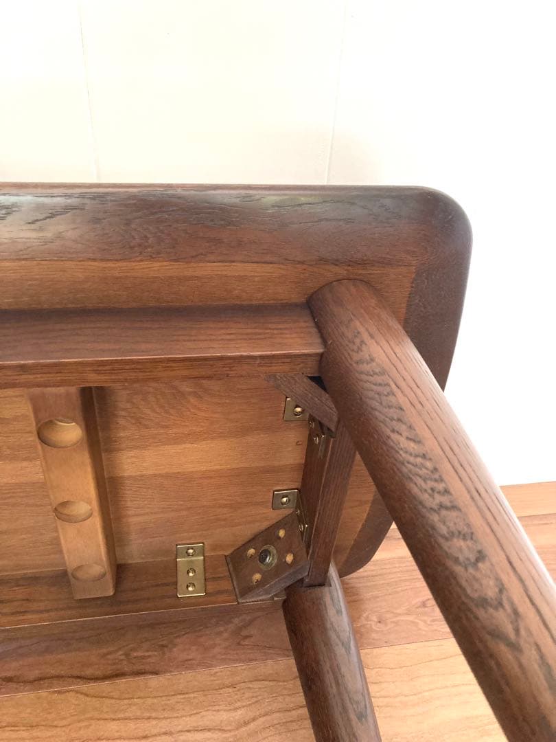 【メンテ済】上質なローテーブル　IDC大塚家具　ナラ材