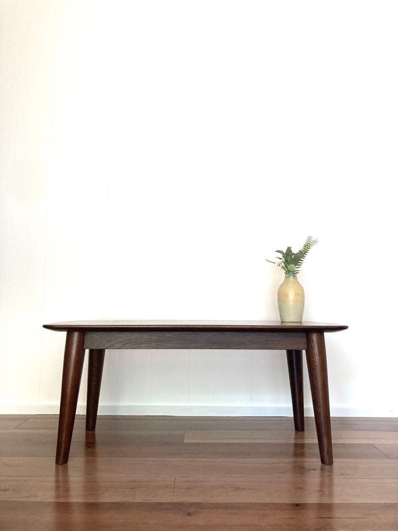 【メンテ済】上質なローテーブル　IDC大塚家具　ナラ材