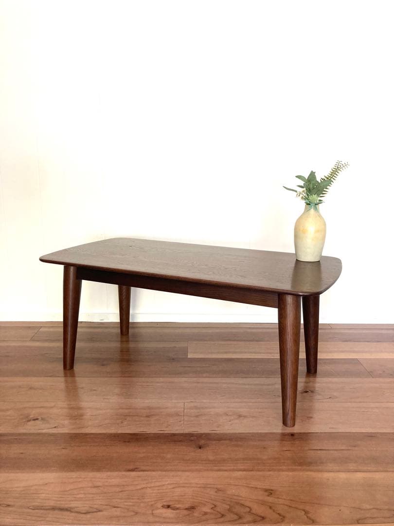 【メンテ済】上質なローテーブル　IDC大塚家具　ナラ材