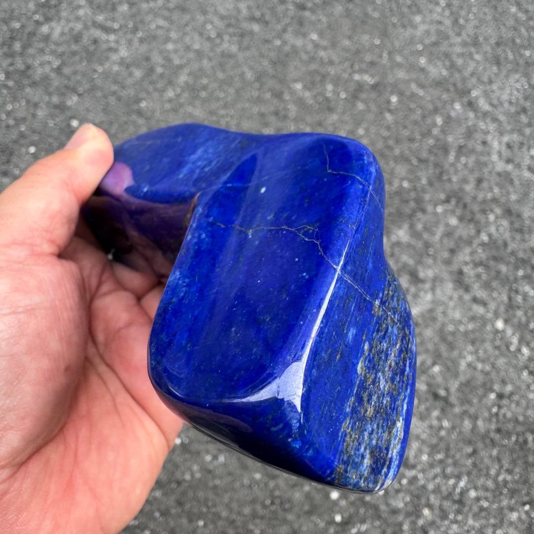 ☆ラピスラズリ☆5A☆厄除☆約557g☆アフガニスタン産☆天然無着色☆磨き原石