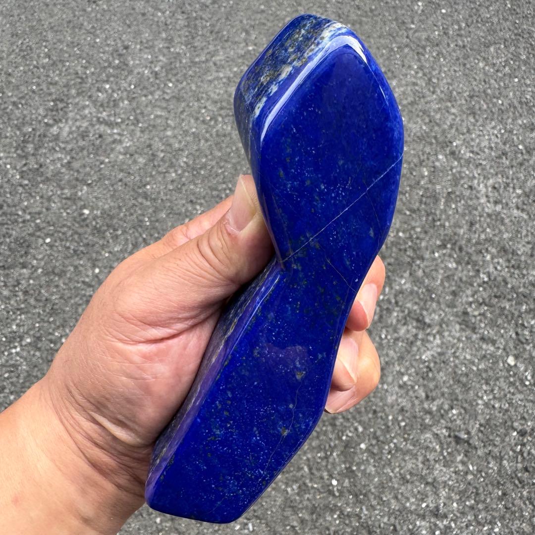 ☆ラピスラズリ☆5A☆厄除☆約557g☆アフガニスタン産☆天然無着色☆磨き原石