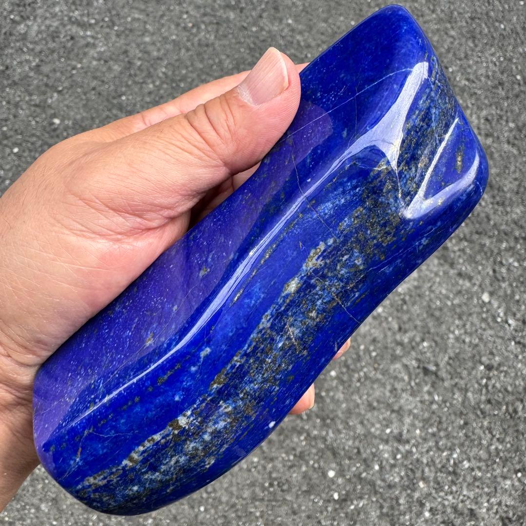 ☆ラピスラズリ☆5A☆厄除☆約557g☆アフガニスタン産☆天然無着色☆磨き原石