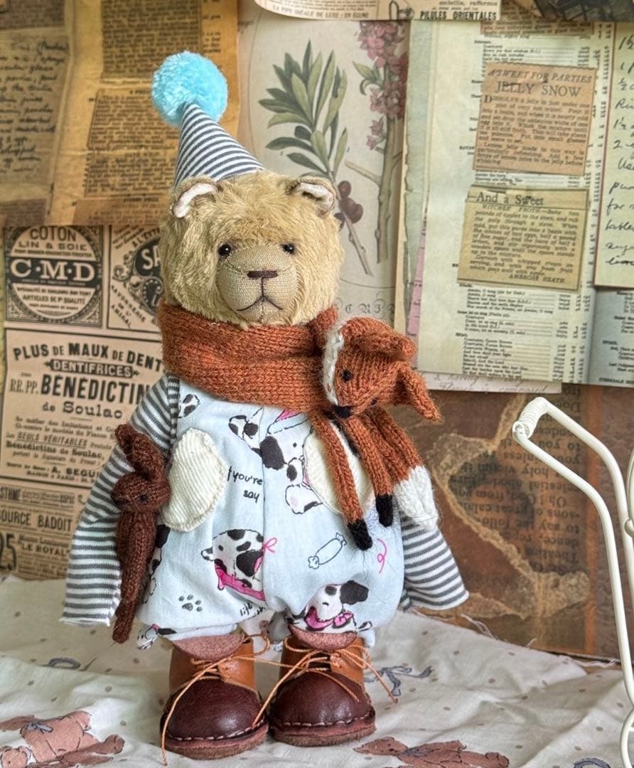 大人しいくまさん キャラメル アーティストベア テディベア 海外作家様 熊